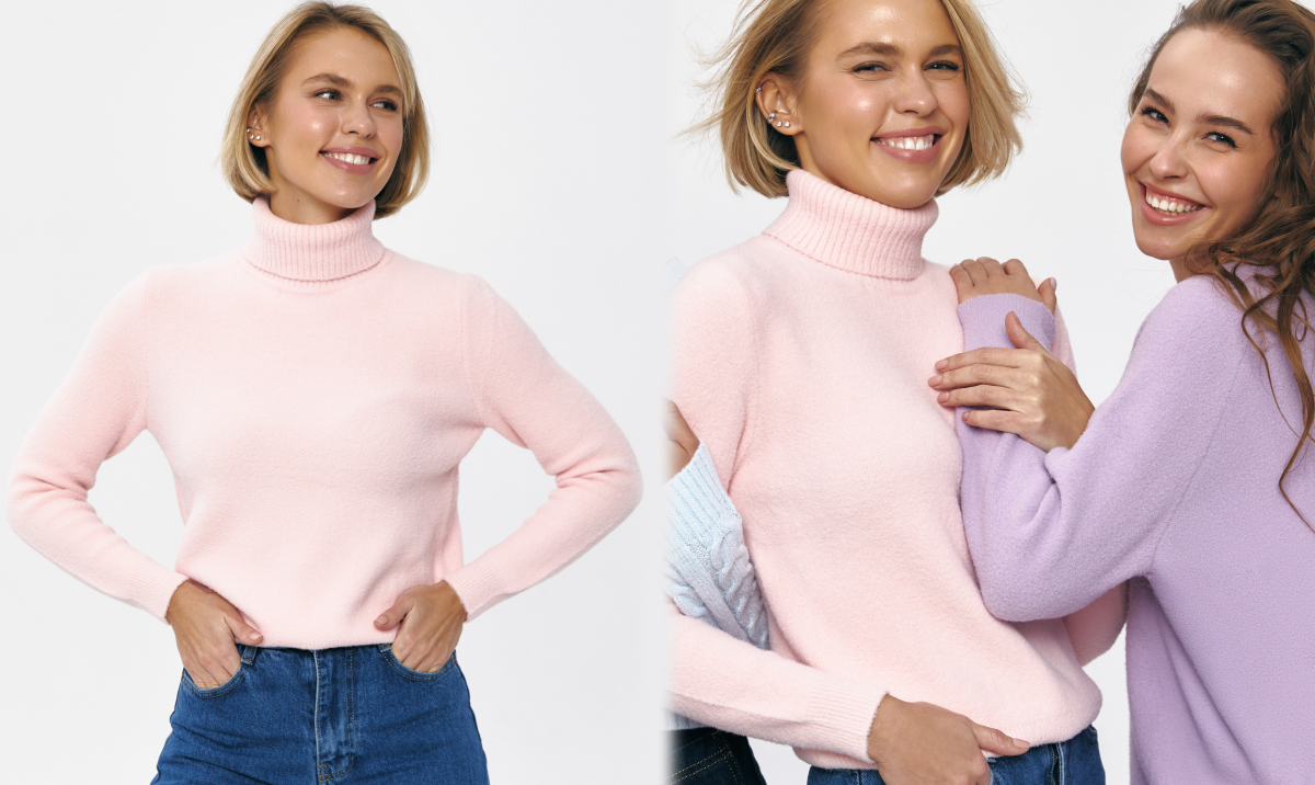 Pink mood: what is the magic of pink sweaters? - SOLMAR