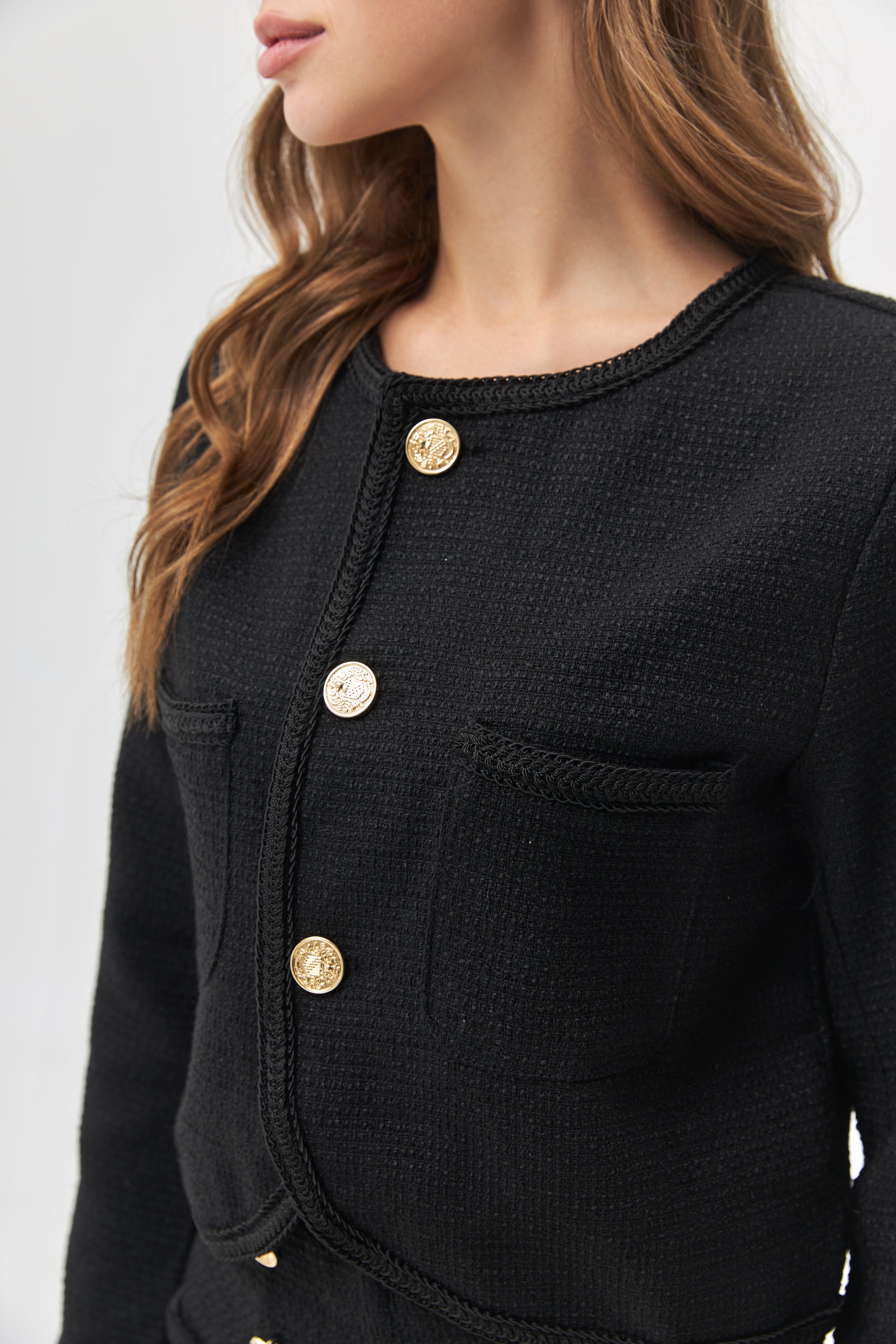 Cropped Jacket with Pockets - SOLMAR
