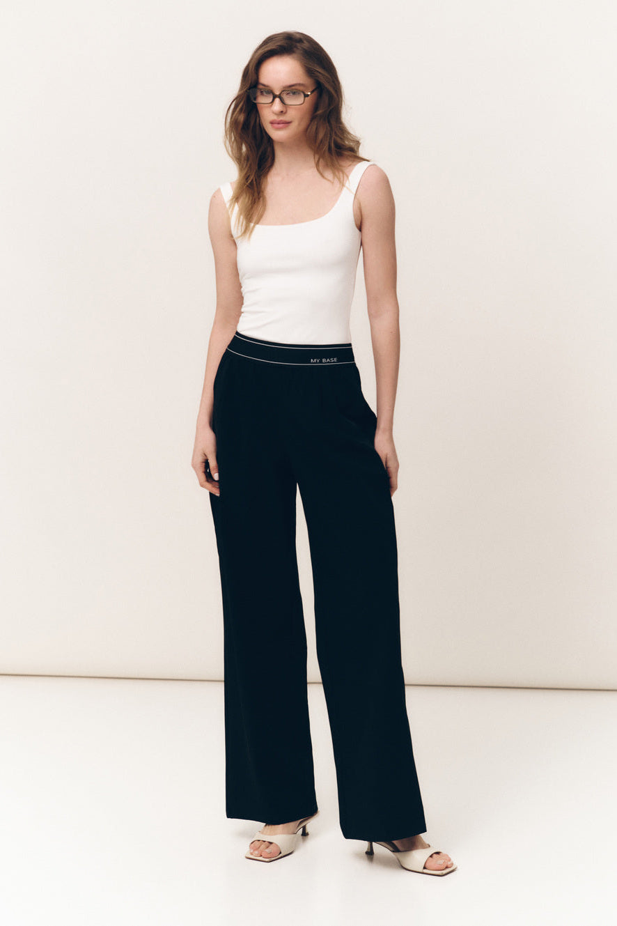 Black Activewear "My Base" Pants - SOLMAR