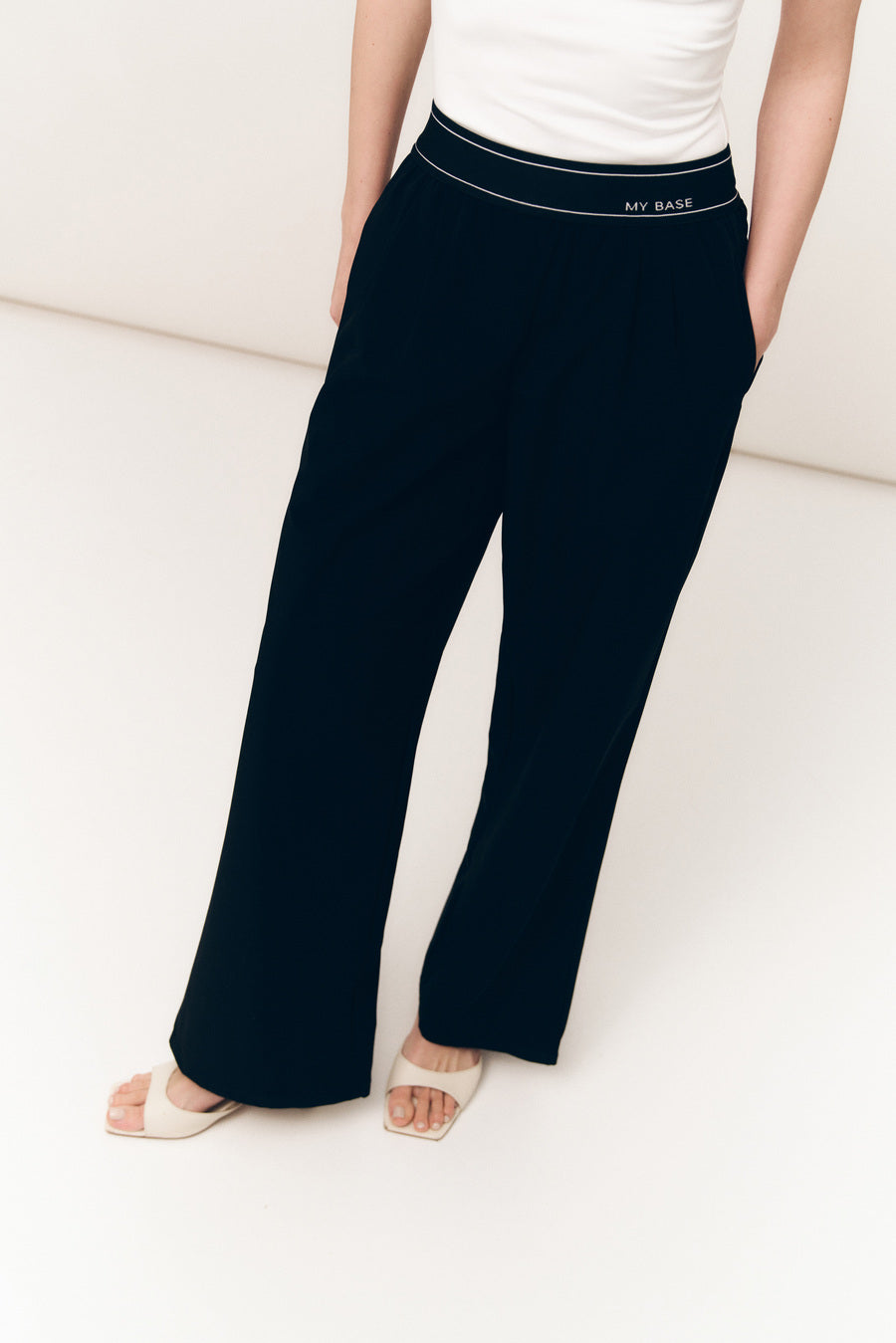 Black Activewear "My Base" Pants - SOLMAR