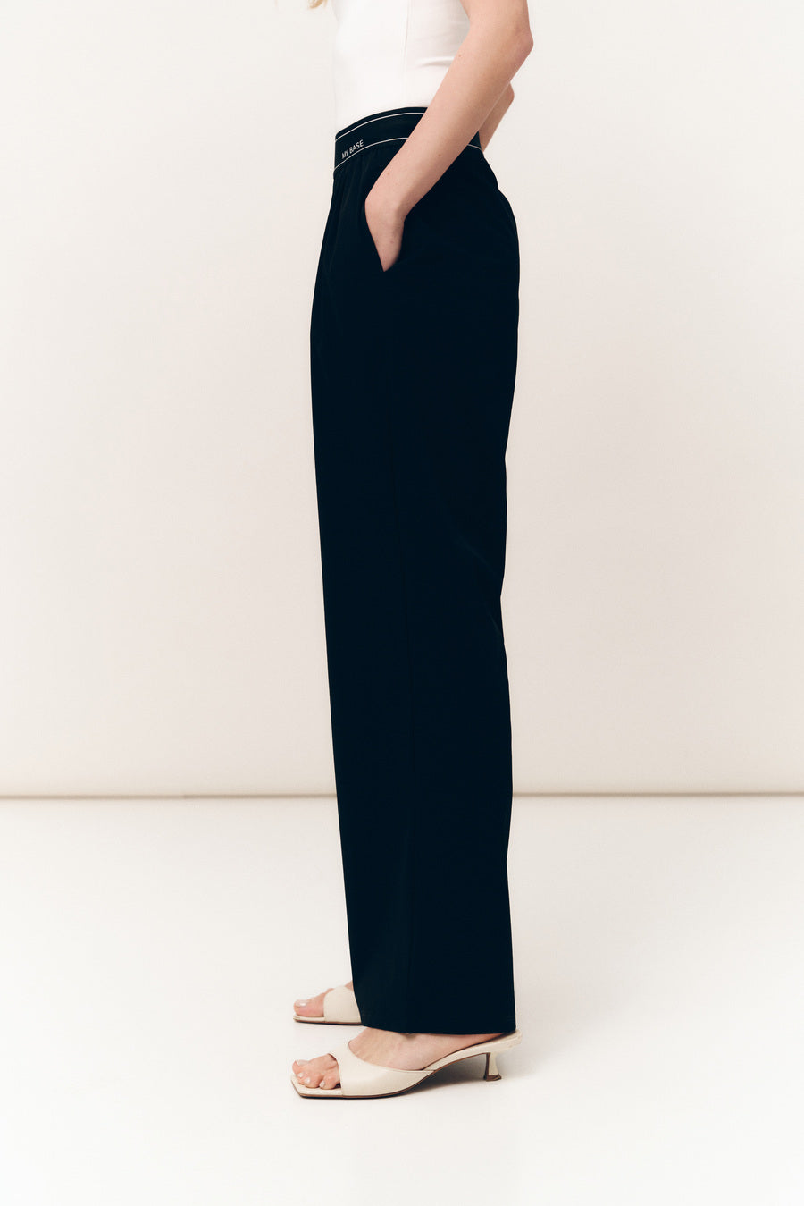 Black Activewear "My Base" Pants - SOLMAR
