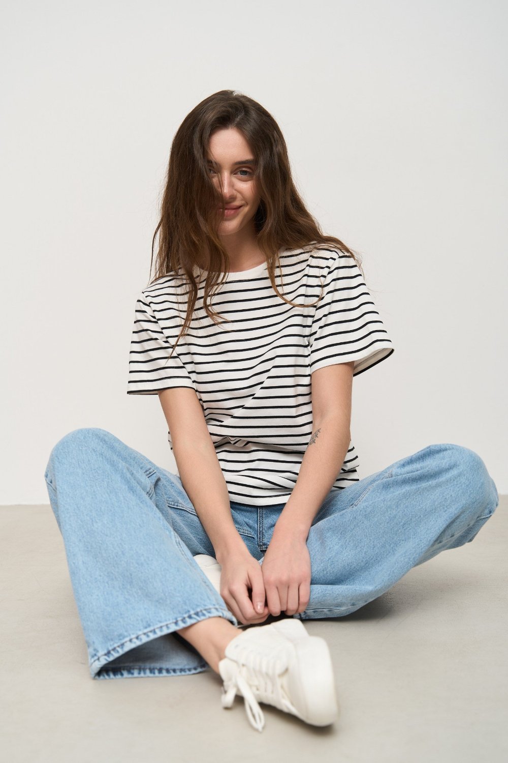 Black Basic Spriped T-Shirt - SOLMAR