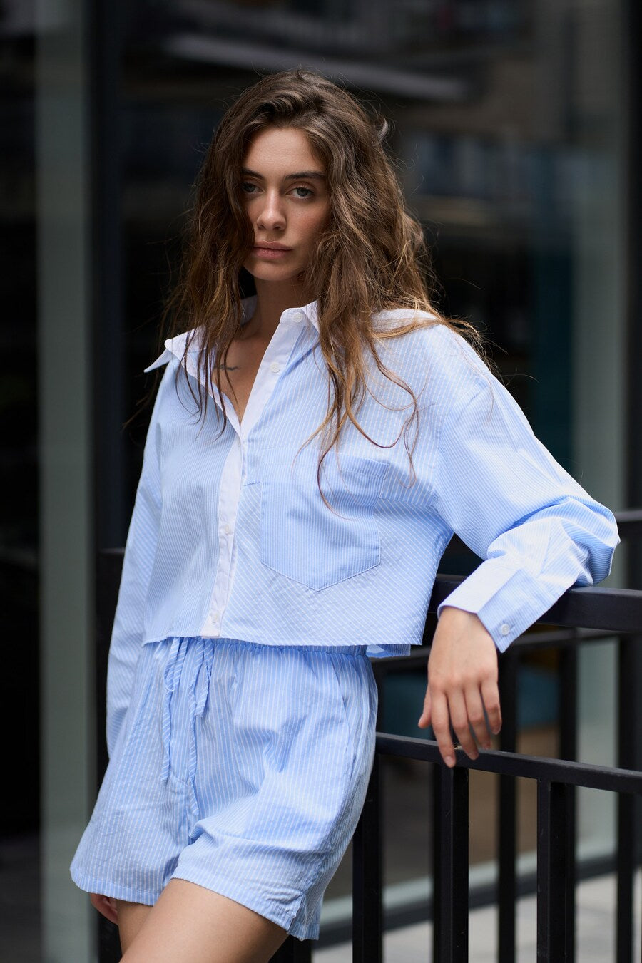 Striped Shorts with Pockets - SOLMAR