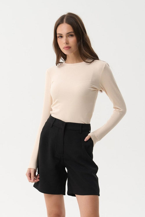 Milk Basic Long Sleeve Top - SOLMAR