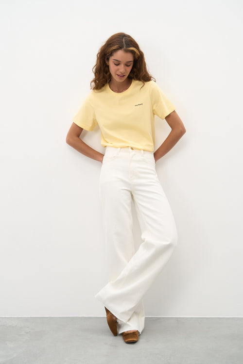 Pastel Yellow "My Base" T-Shirt - SOLMAR