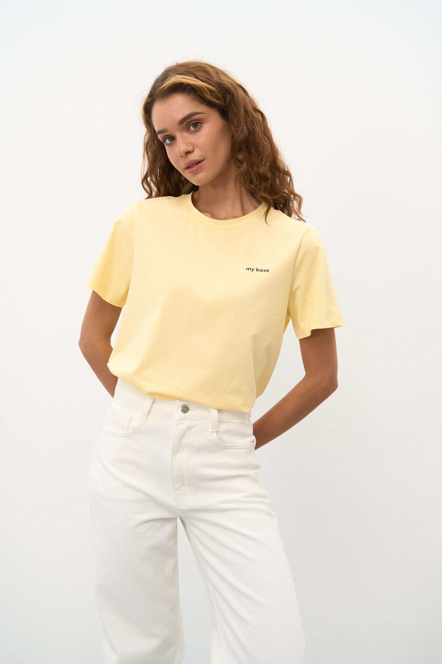 Pastel Yellow "My Base" T-Shirt - SOLMAR