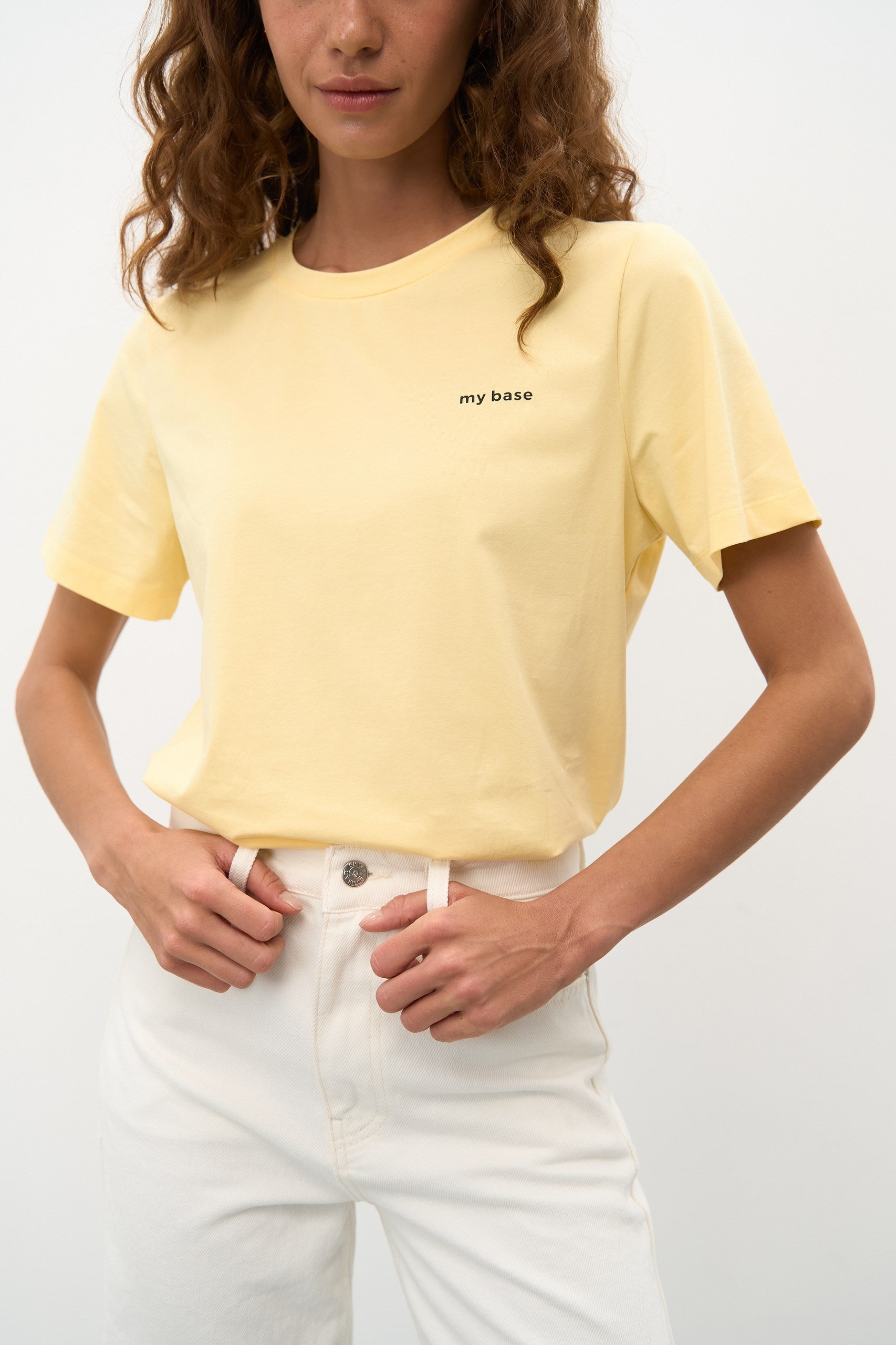 Pastel Yellow "My Base" T-Shirt - SOLMAR