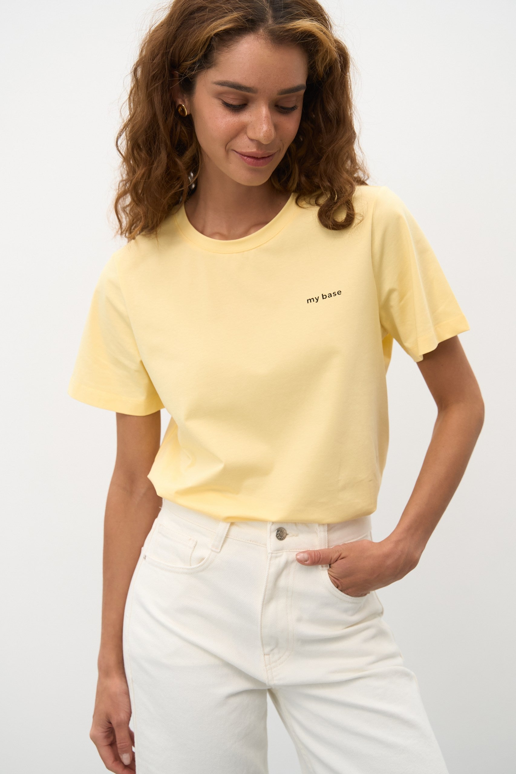 Pastel Yellow "My Base" T-Shirt - SOLMAR