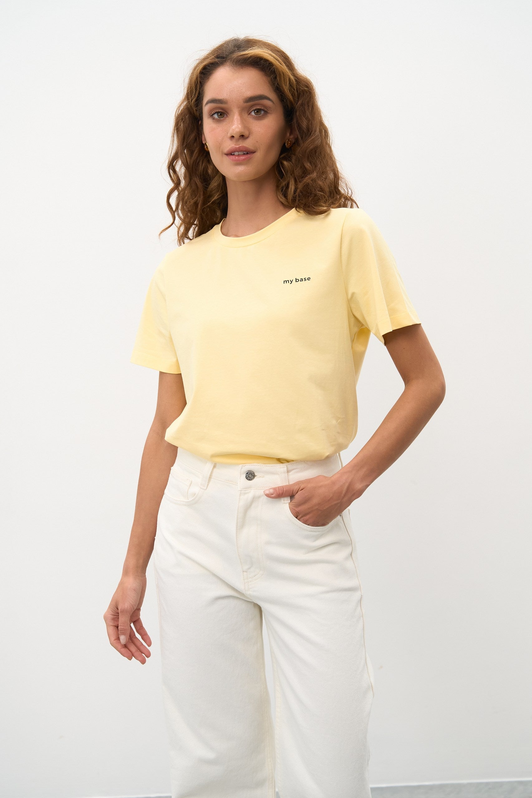 Pastel Yellow "My Base" T-Shirt - SOLMAR