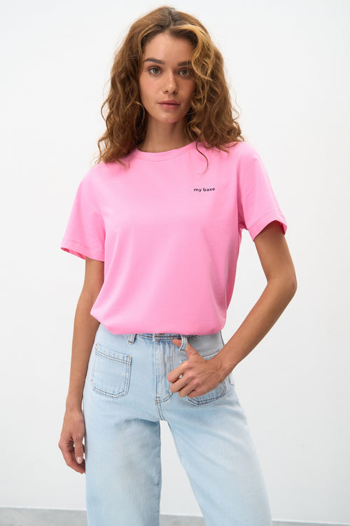 Pink "My Base" T-Shirt - SOLMAR