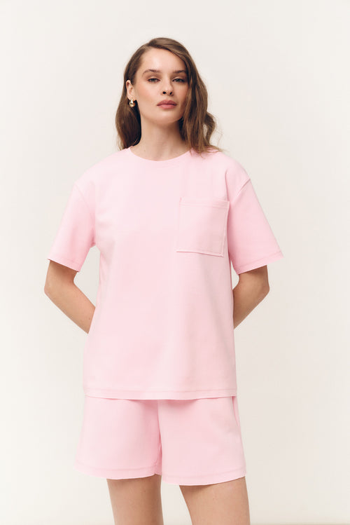 Pink T-Shirt with Pocket - SOLMAR