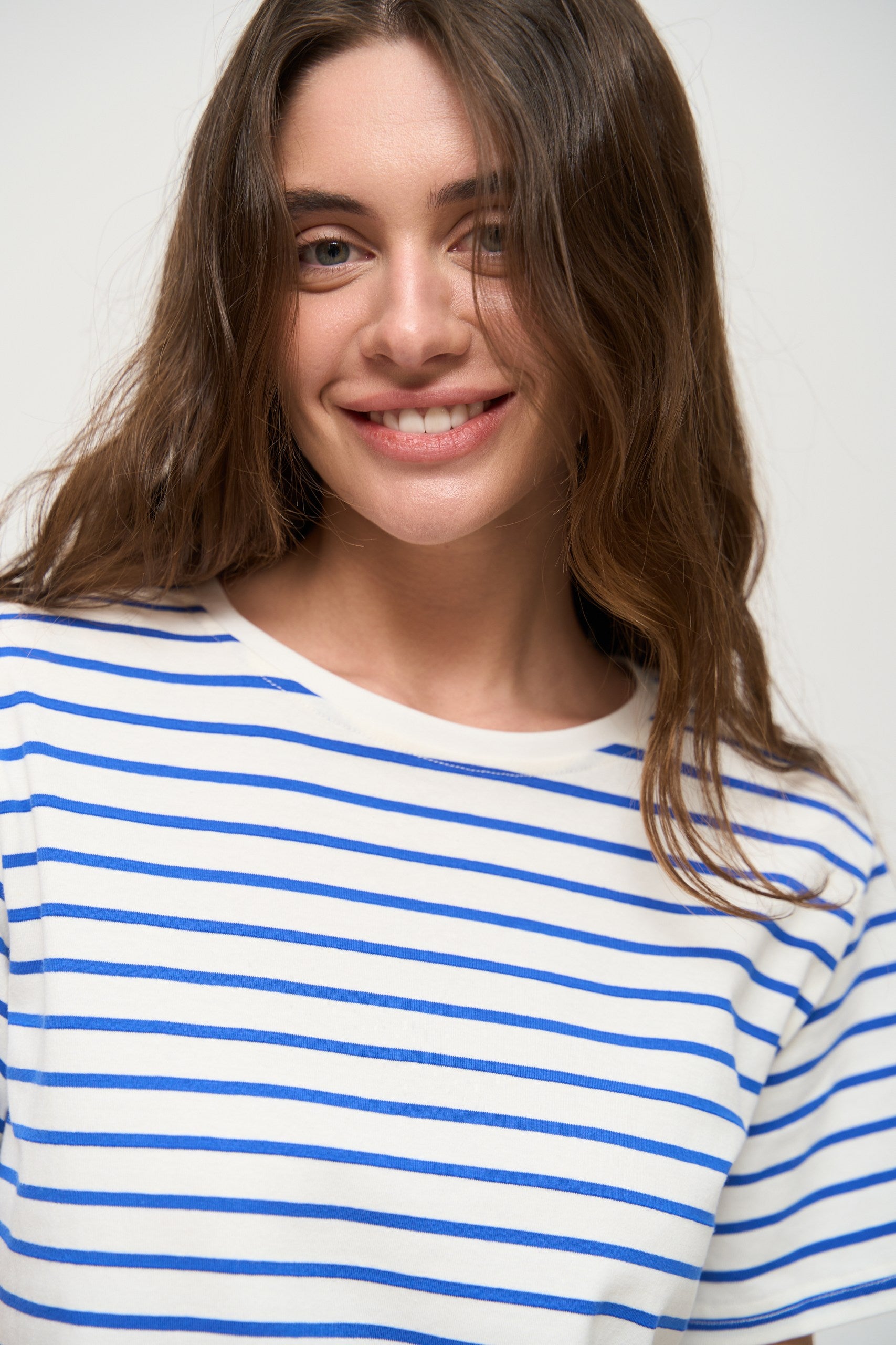 Blue Basic Spriped T-Shirt - SOLMAR