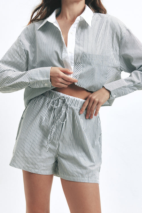 Striped Shorts with Pockets - SOLMAR