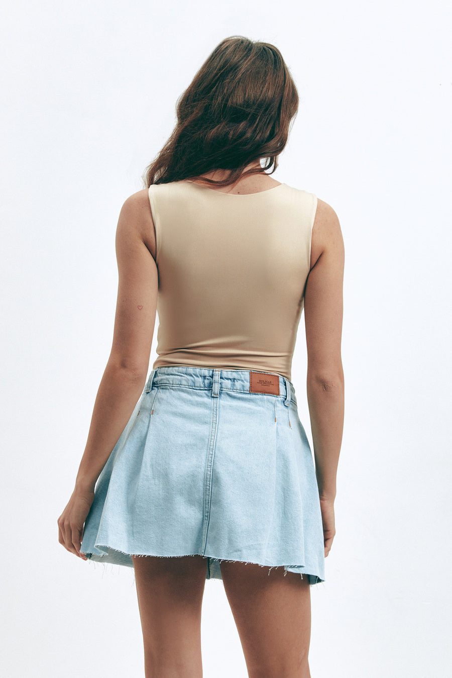 Beige Basic Tank Top - SOLMAR