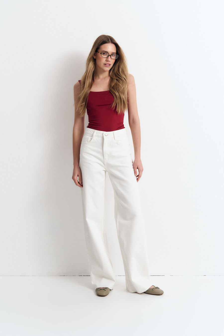NEW Burgundy Square Neck Bodysuit