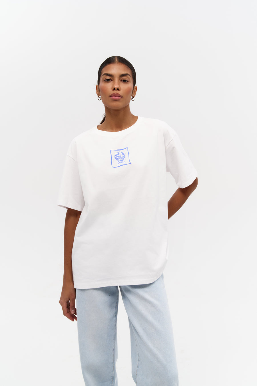NEW Blue "Sea Lover" Print T-shirt