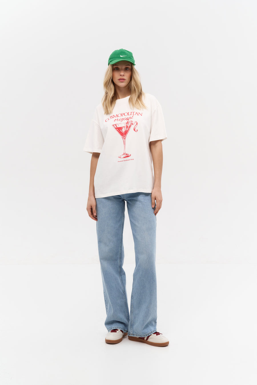 Red Print "Cocktail Hour" T-shirt - SOLMAR