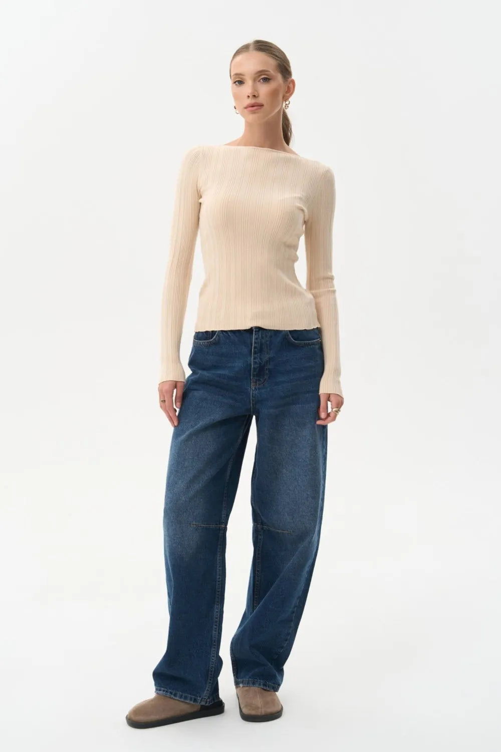 Beige Sweater - SOLMAR