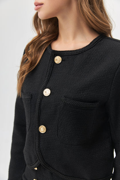 Cropped Jacket with Pockets