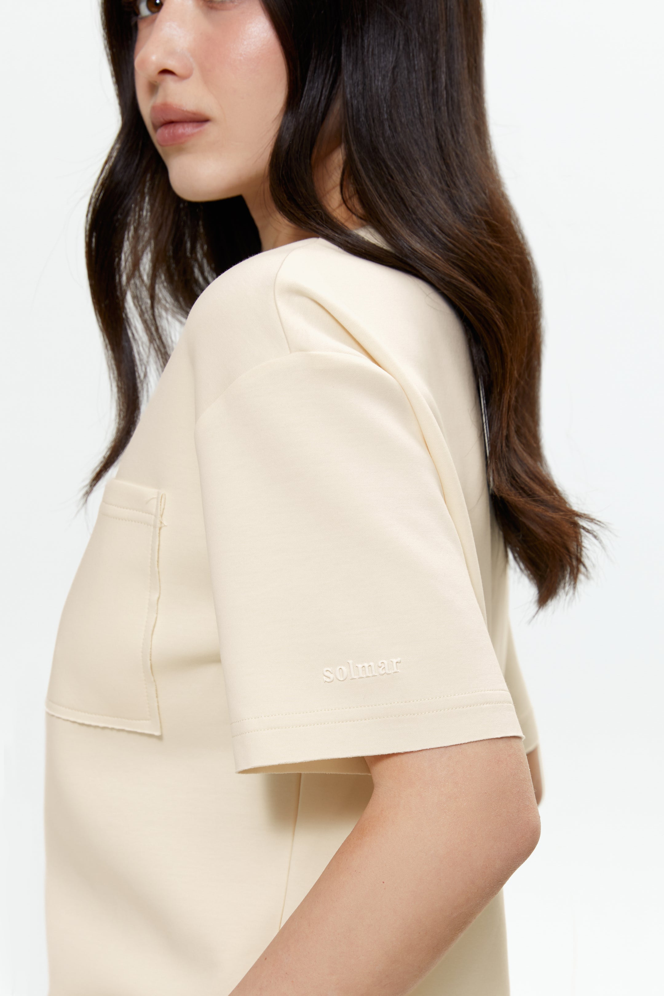 Milk T-Shirt with Pocket