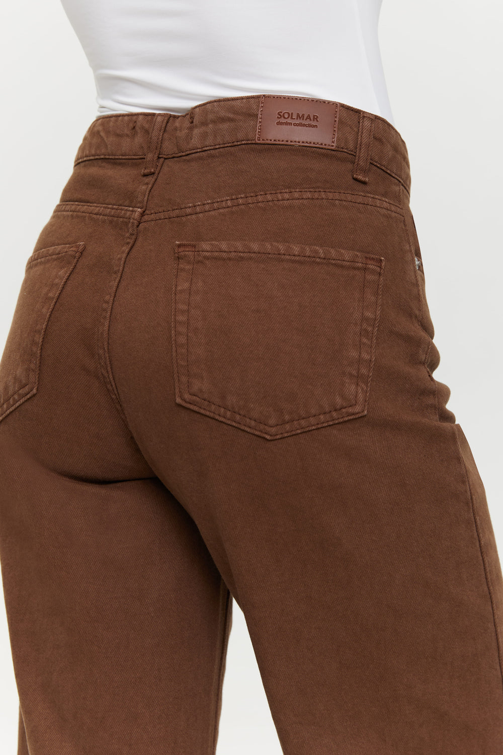 WIDE-LEG jeans, Chocolate Milk