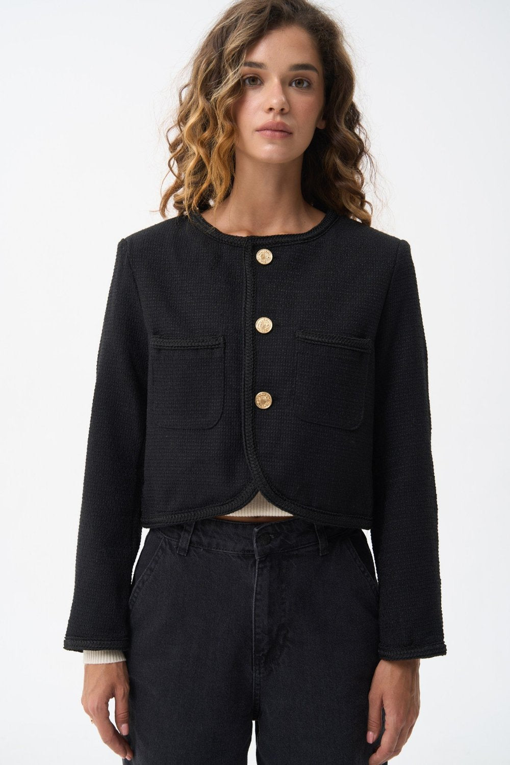 Jacket in color black - SOLMAR