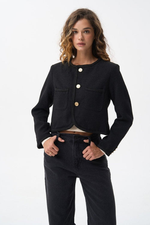 Jacket in color black - SOLMAR