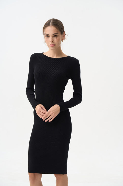 Dress in color black