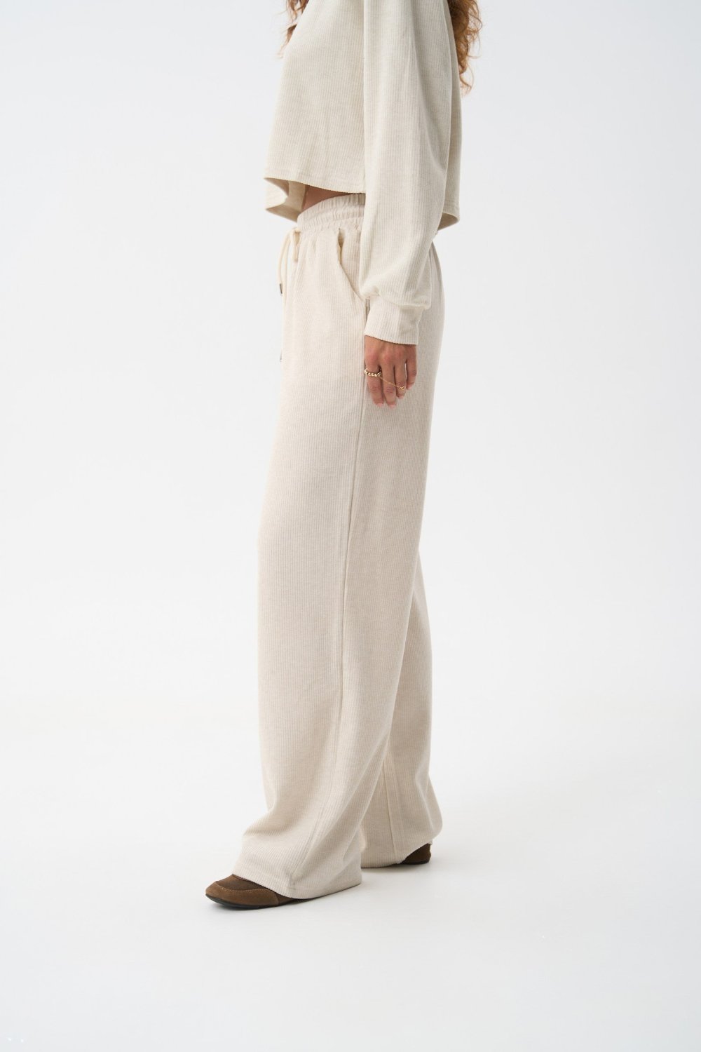 Knitted pants in color milk - SOLMAR