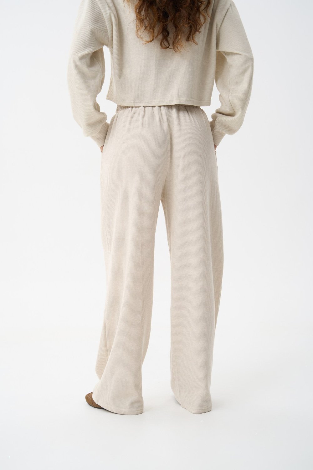 Knitted pants in color milk - SOLMAR