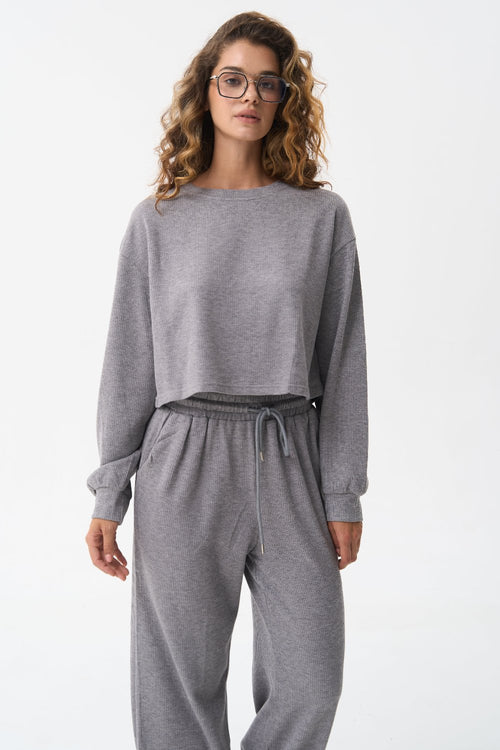 Grey sports sweatshirt - SOLMAR