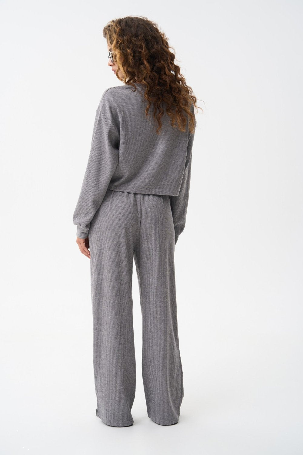 Knitted pants in color grey - SOLMAR