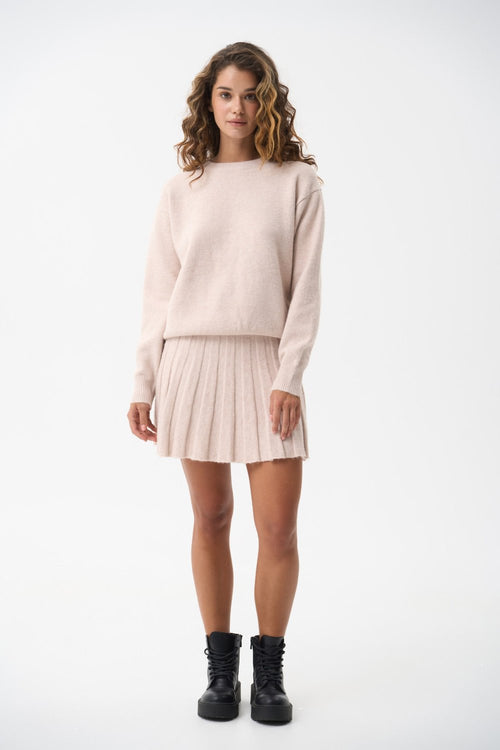 Wool sweater in color beige - SOLMAR