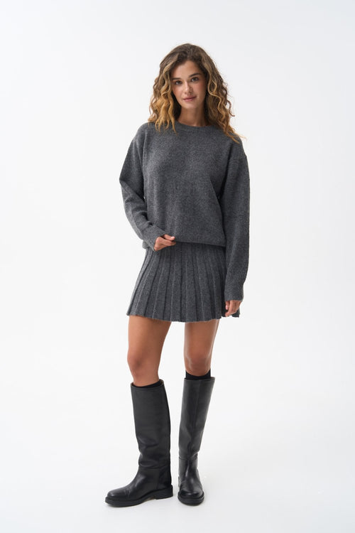 Wool sweater in color grey - SOLMAR