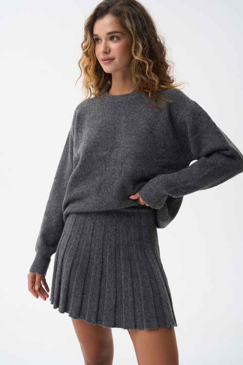 Wool sweater in color grey - SOLMAR