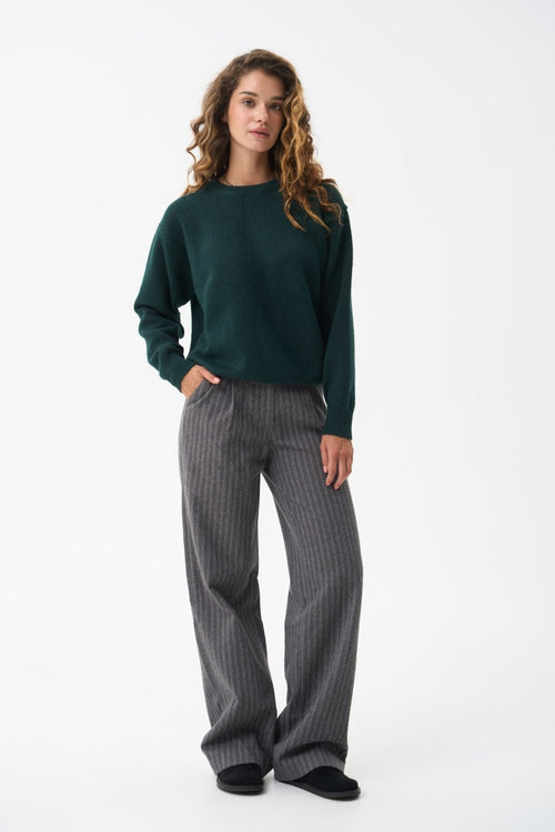 Wool sweater in color green - SOLMAR