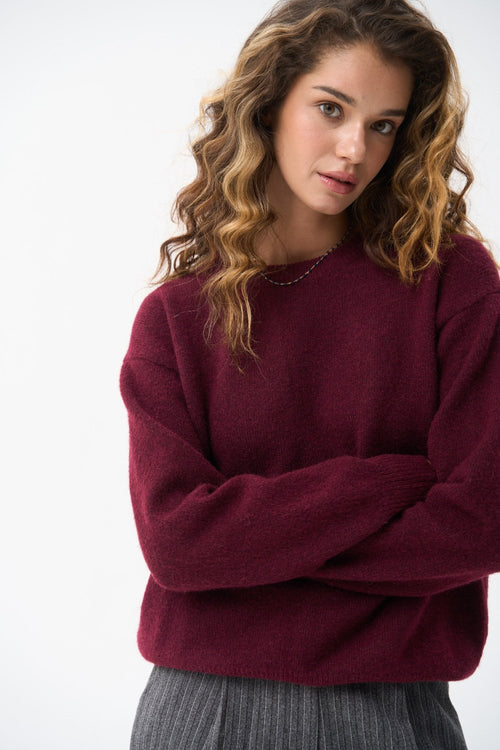 Wool sweater in color red - SOLMAR