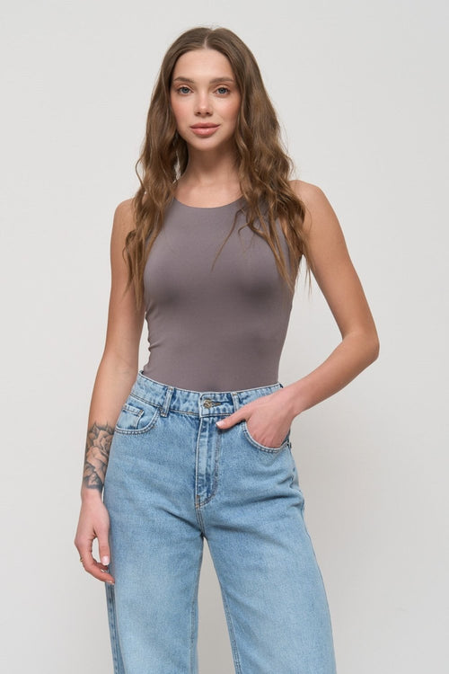 Grey Bodysuit - SOLMAR