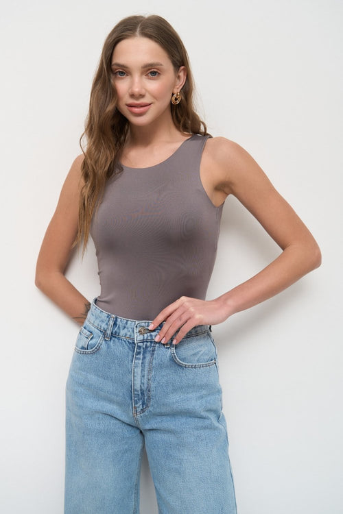 Grey Bodysuit - SOLMAR