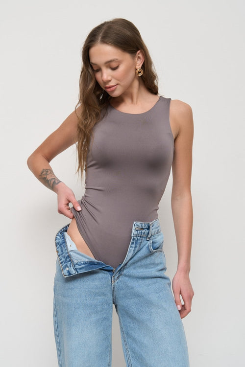 Grey Bodysuit - SOLMAR