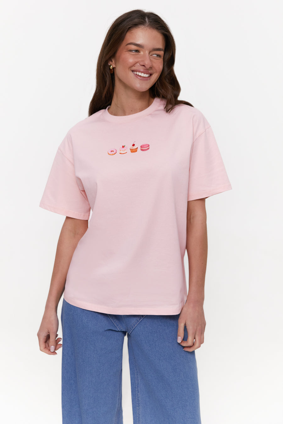 Sweet treats graphic T-shirt, Pink