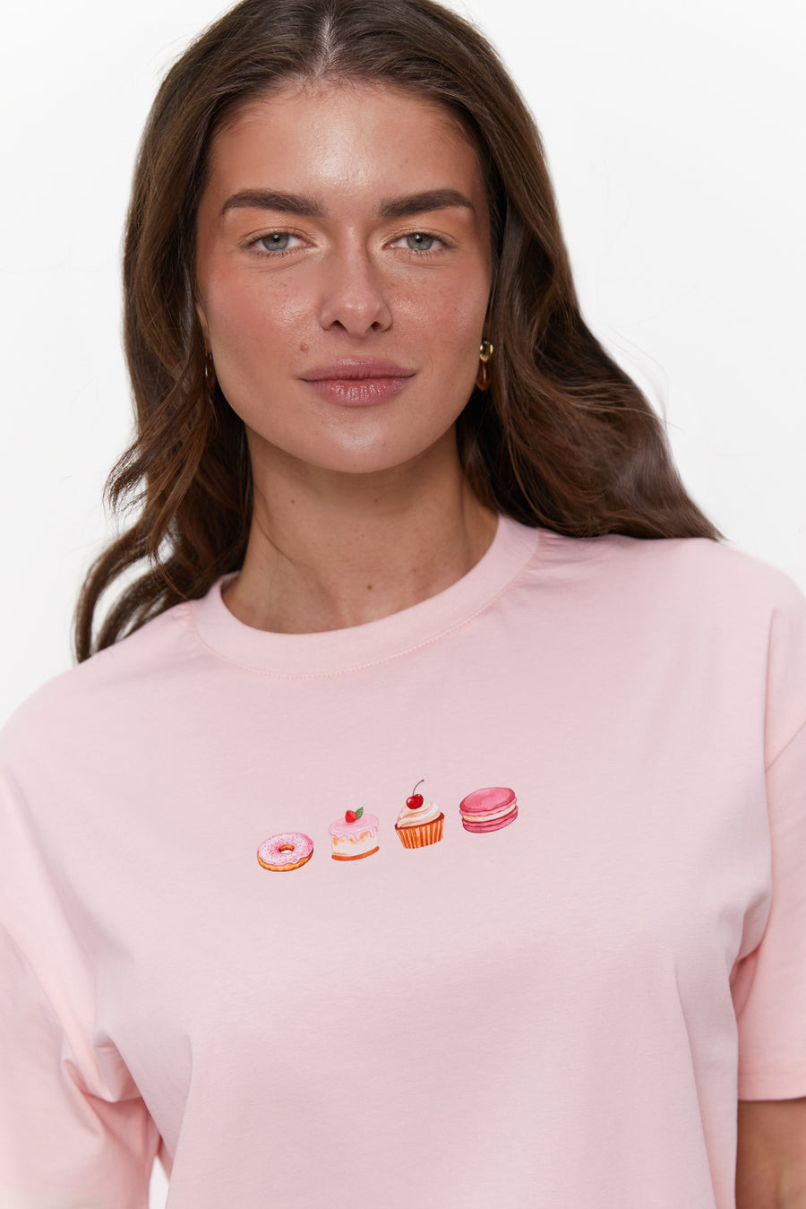 Sweet treats graphic T-shirt, Pink