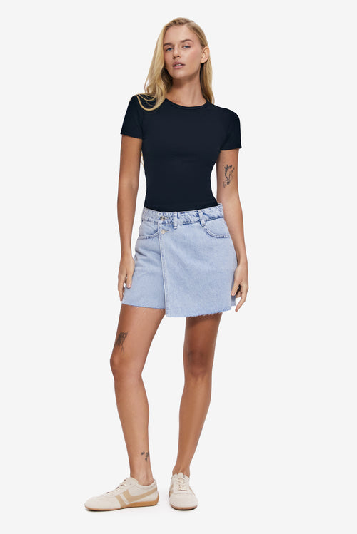 Basic slim fit T-shirt, Black