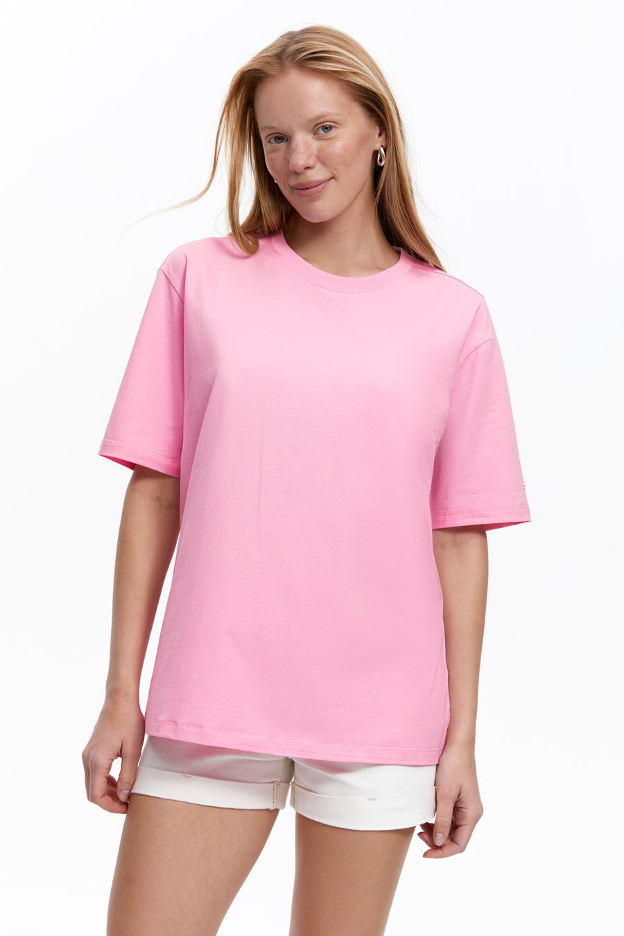 Loose-fit T-shirt, Baby Pink