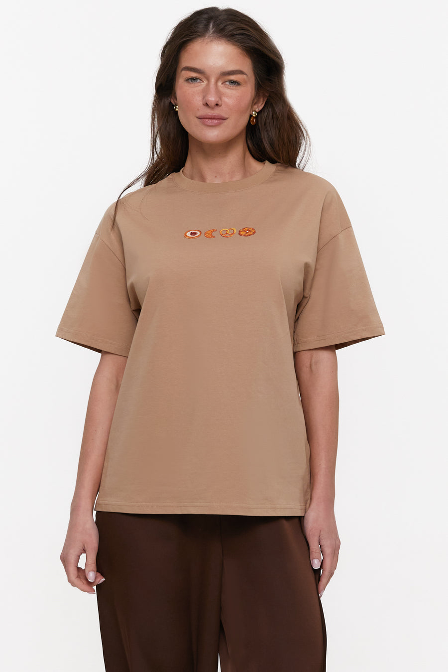 Bakery graphic T-shirt, Beige