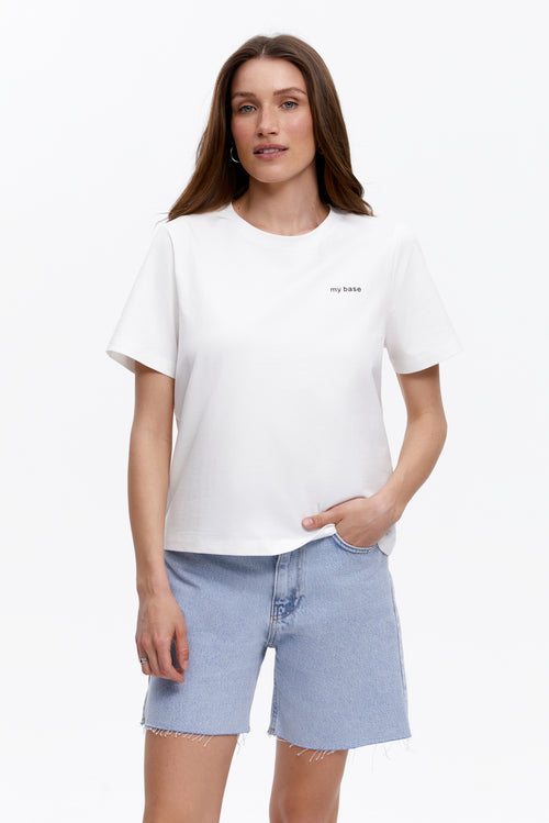 My Base graphic T-shirt, Clean White