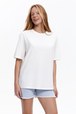 Loose-fit T-shirt, Clean White