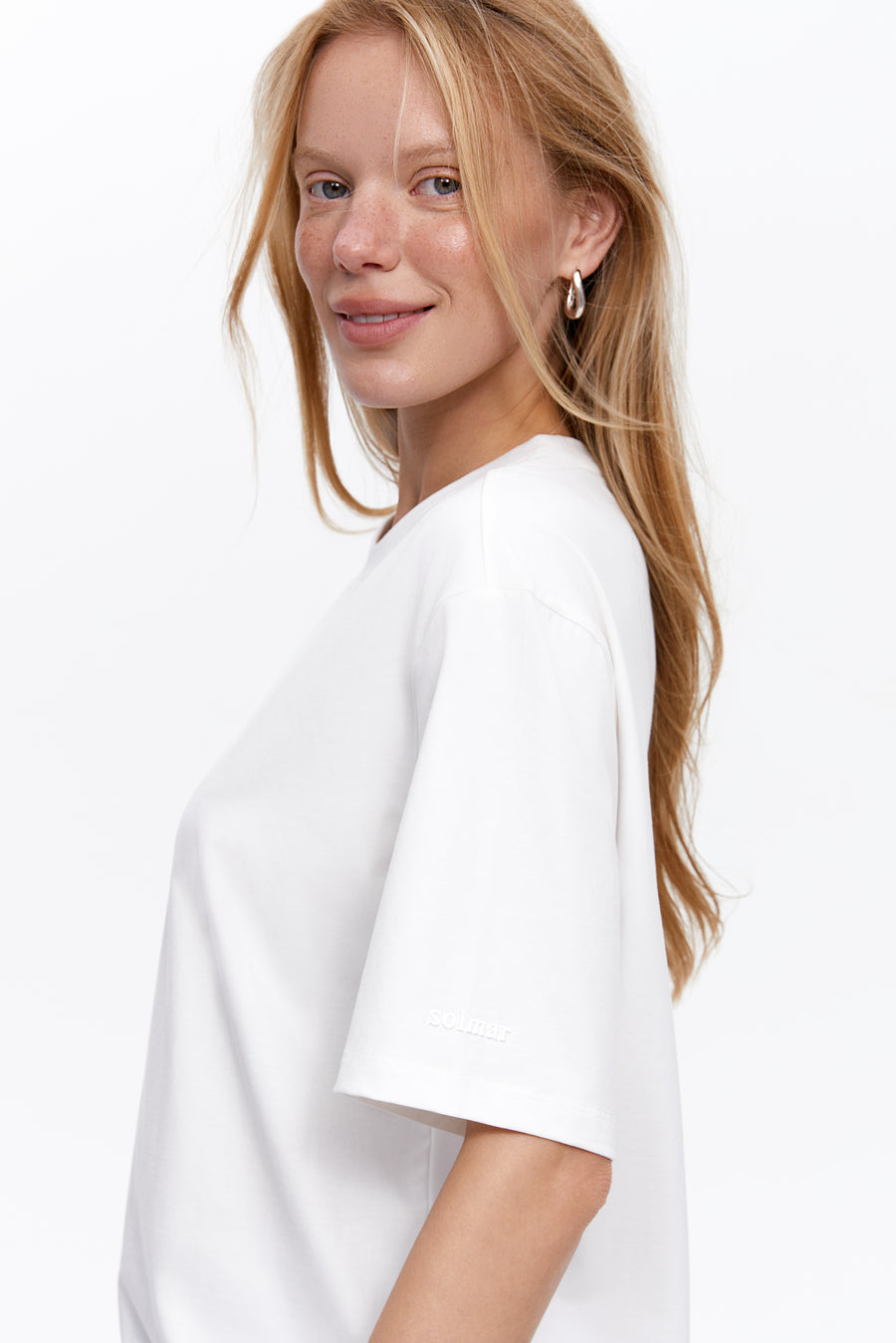 Loose-fit T-shirt, Clean White