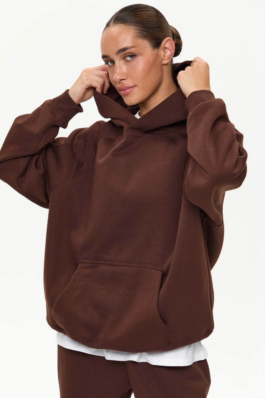 Brown sports hoodie