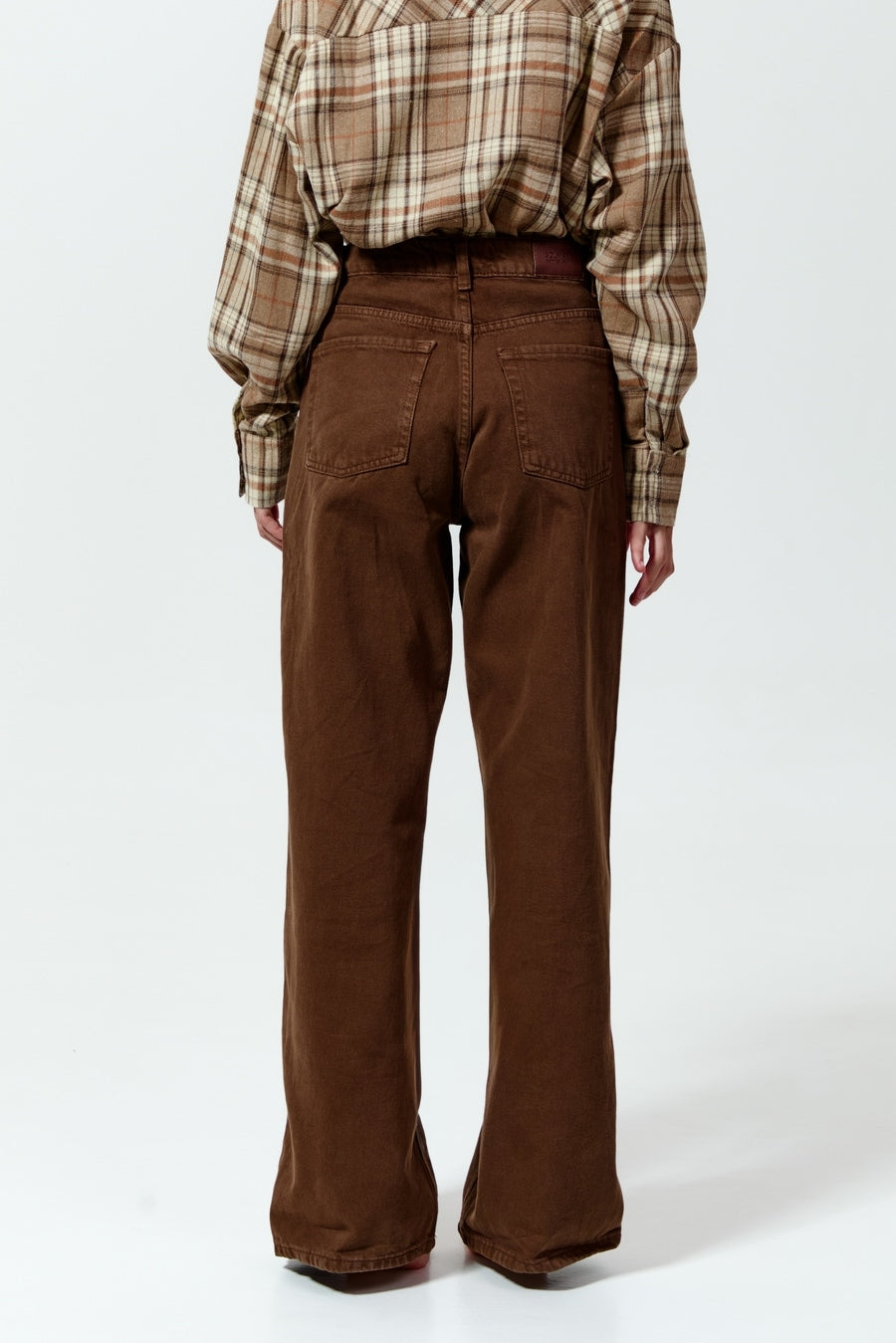 WIDE-LEG jeans, Chocolate Milk